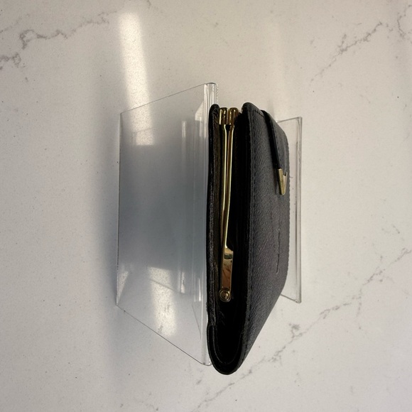 Yves Saint Laurent YSL Vintage Compact Black Kiss Lock Wallet - Picture 3 of 10